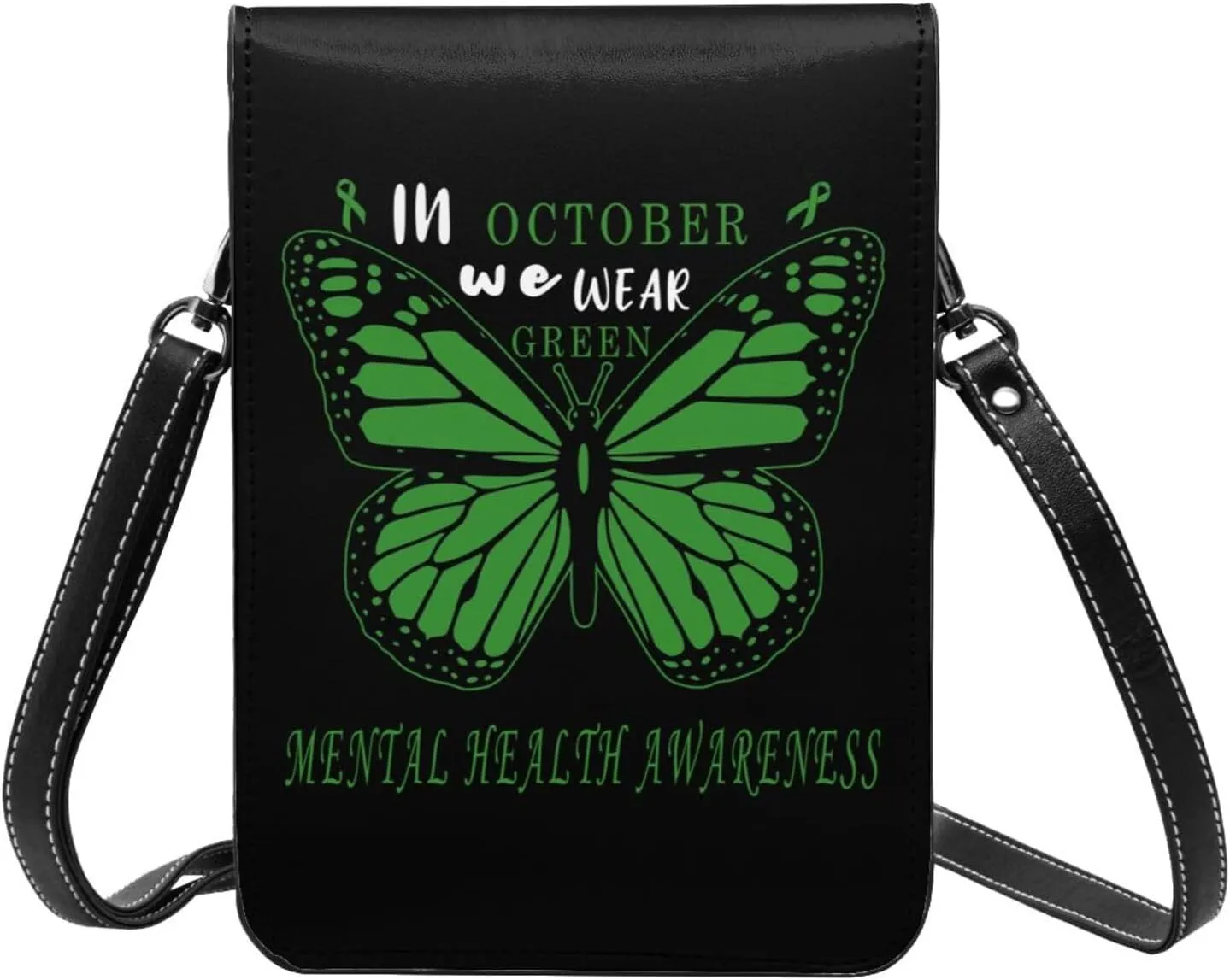 Mental Health Awareness Tree Small Crossbody Purse Cell Phone Bag for Women