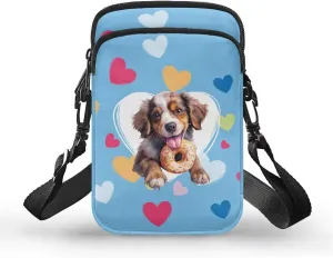 Messenger Bags for Women Portable Crossbody Purses with Double Pockets Cute Phone Purse