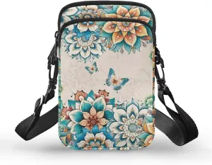 Messenger Bags for Women Portable Crossbody Purses with Double Pockets Cute Phone Purse