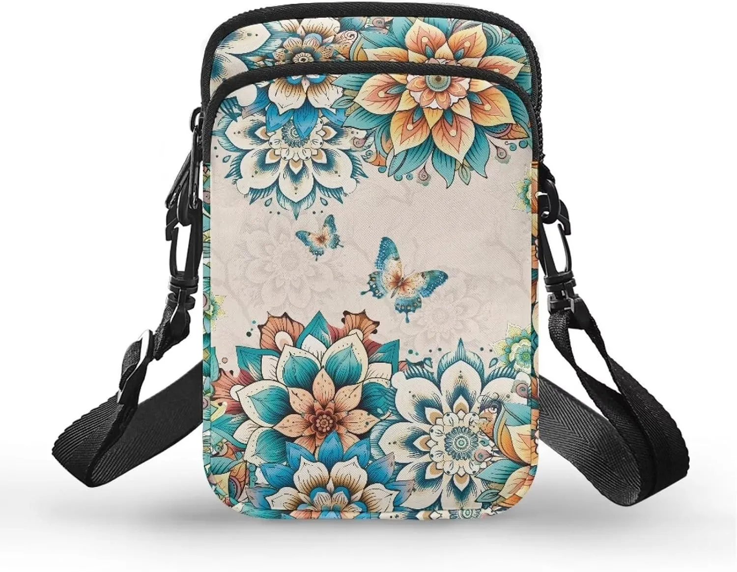 Messenger Bags for Women Portable Crossbody Purses with Double Pockets Cute Phone Purse