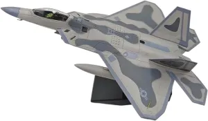 Metal Aircraft Model 1/100 Scale Military Model Toys for Lockheed F-22 Raptor Fighter Air Force Model Airplanes Aviation Enthusiasts