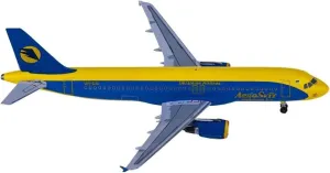 Metal Aircraft Model 1:400 Scale for Ukrainian A320 Aeroplane Avion Metal Aviacion Miniatures Model Airplanes for Home Decoration Aviation Enthusiasts