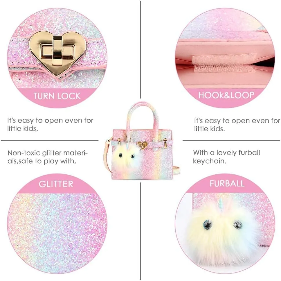 mibasies Kids Purse for Little Girls Gift Toddler Crossbody Handbags