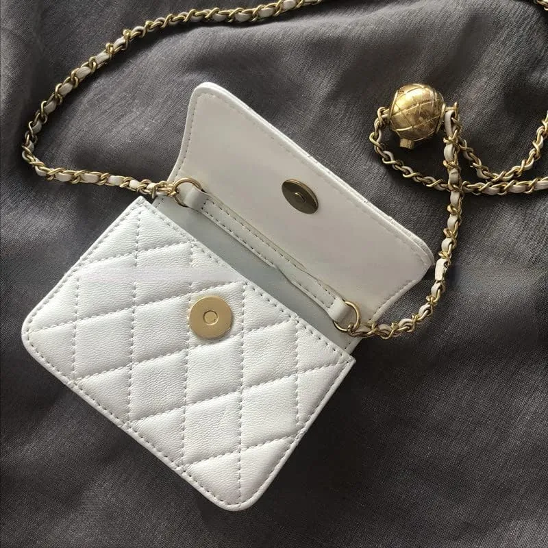 Mini Belt Bag Waist Bag for Women Fashionable Small Waist Bag Belt Bags for Women Trendy Y2k Accessories (White,Small)