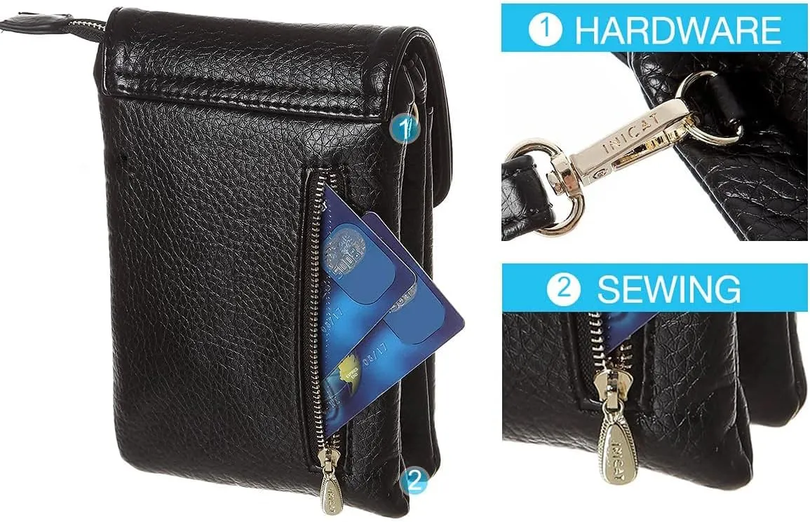 MINICAT Roomy Pockets Small Crossbody Bags Cell Phone Wallet Purses for Women