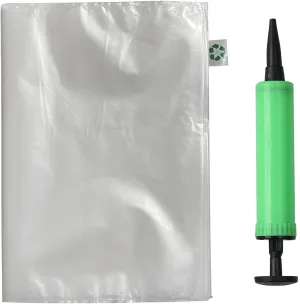 Miupoo Packaging Air Bags,Clear Plastic Inflatable Air Packaging Protector Bag with Free Pump Cushion,Air Cushion Blocking Packaging Bag,12x16 Inches,50 Pieces