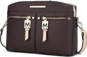 MKF Collection Crossbody Bag for Women, PU Leather Pocketbook Handbag, Side Messenger Bag, Shoulder Crossover Bag by Mia K