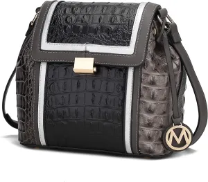 MKF Collection Crossbody Bag for Women, Vegan Leather shoulder Bag Handbag Purse By Mia K