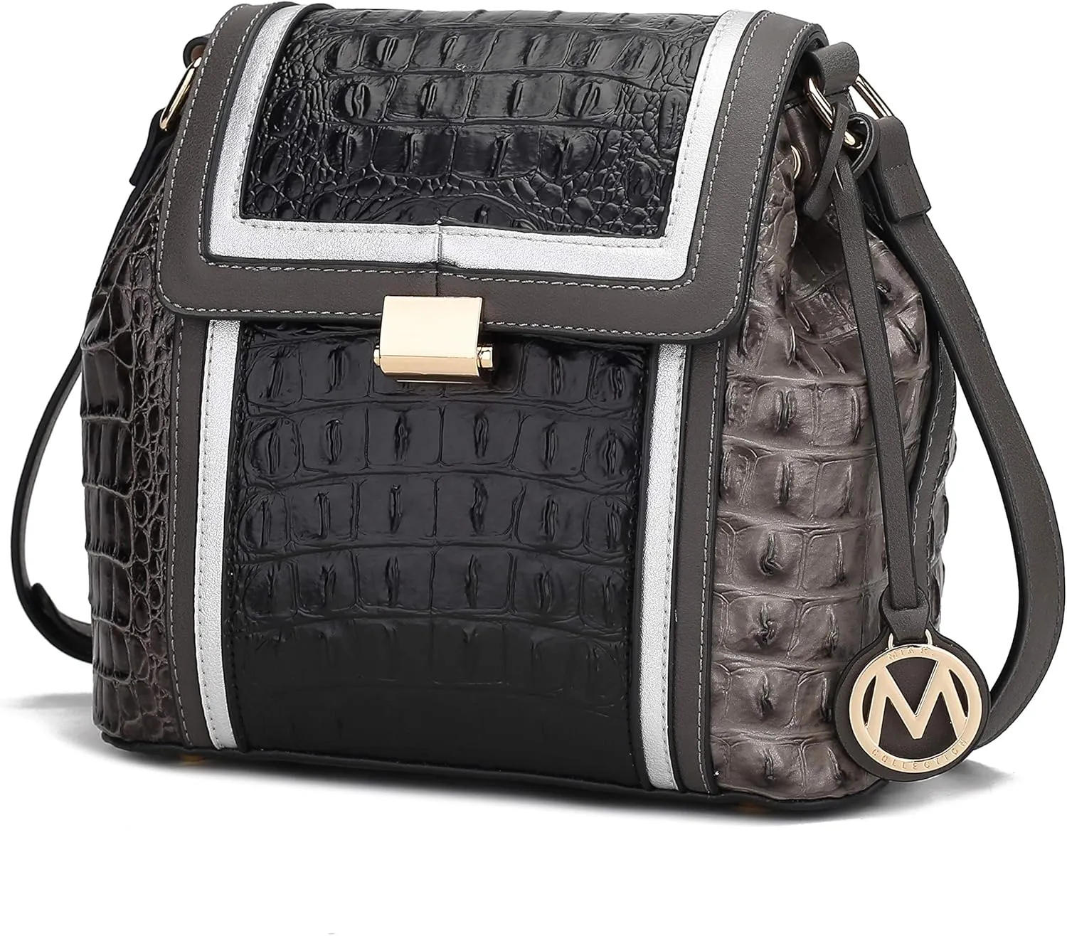 MKF Collection Crossbody Bag for Women, Vegan Leather shoulder Bag Handbag Purse By Mia K
