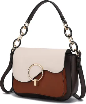 MKF Collection Satchel Bags for Women, Vegan Leather Shoulder bag, Crossbody bag Handbag Purse by Mia K