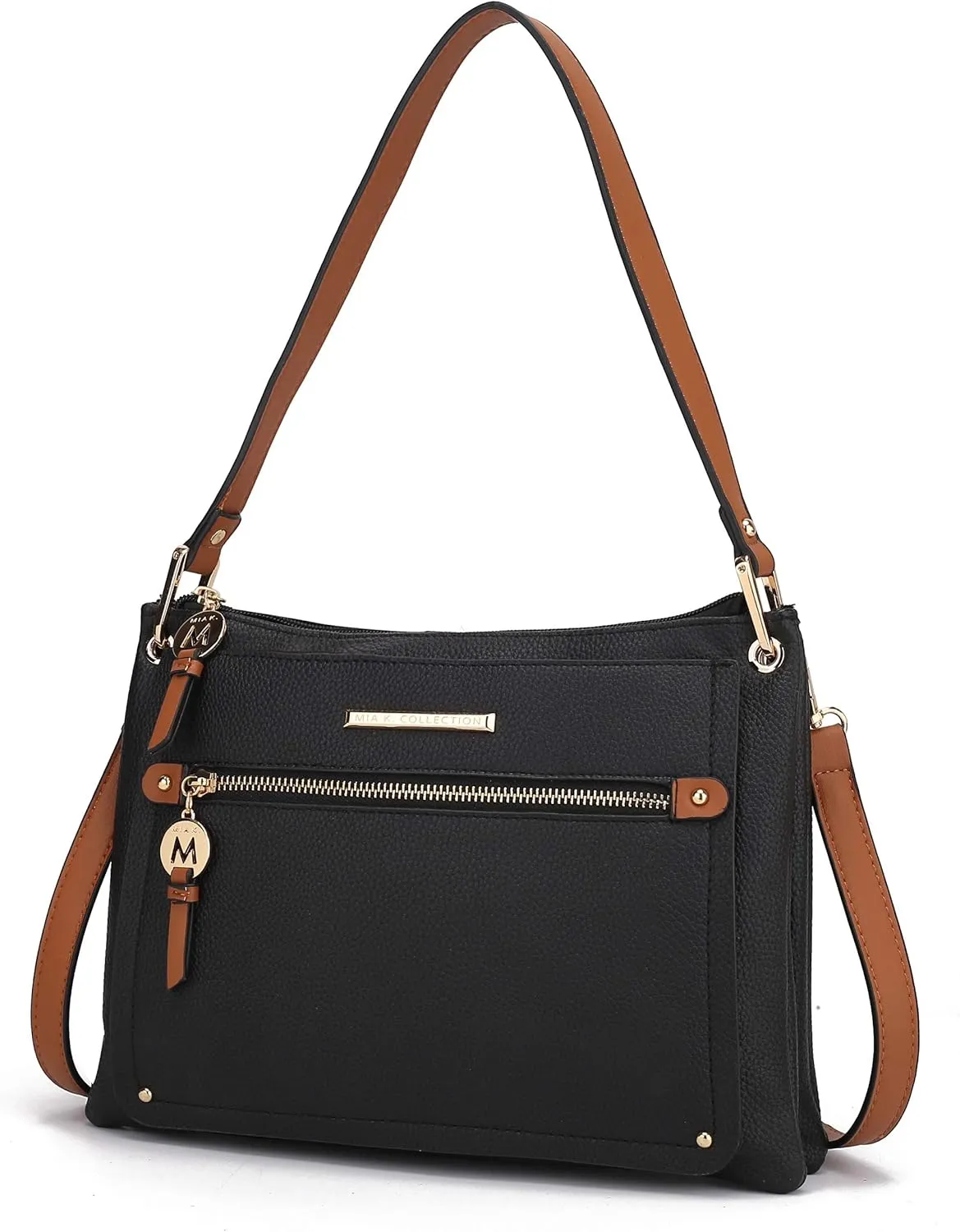 MKF Collection Women's Crossbody Bag, Vegan Leather Shoulder Bag Handbag Crossover Bag Purse by Mia K