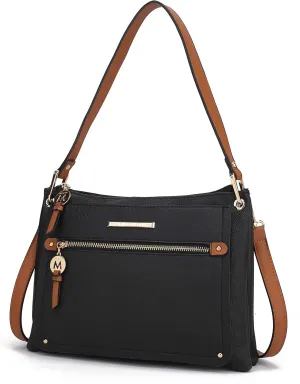 MKF Collection Women's Crossbody Bag, Vegan Leather Shoulder Bag Handbag Crossover Bag Purse by Mia K