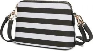 MKF Crossbody Bag for Women – PU Leather Pocketbook Handbag – Designer Side Messenger Purse, Shoulder Crossover