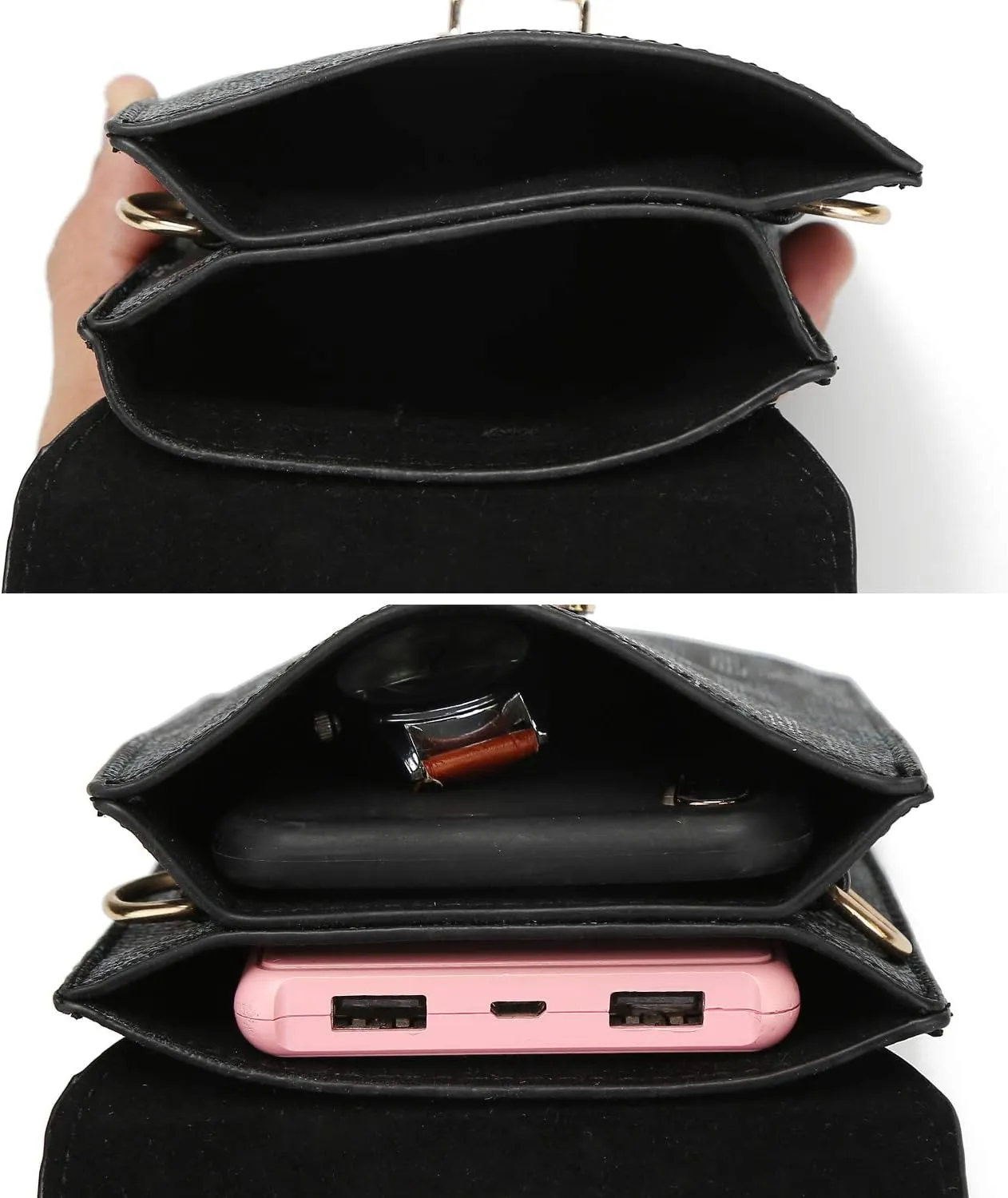 MKF Small Crossbody Cell Phone Purse Wallet for Women – PU Leather Cellphone Bag – Case with Shoulder Strap