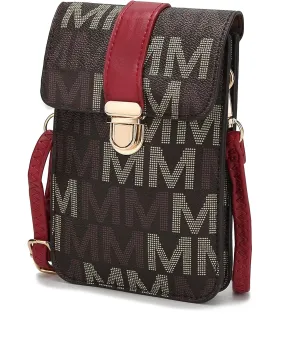 MKF Small Crossbody Cell Phone Purse Wallet for Women – PU Leather Cellphone Bag – Case with Shoulder Strap