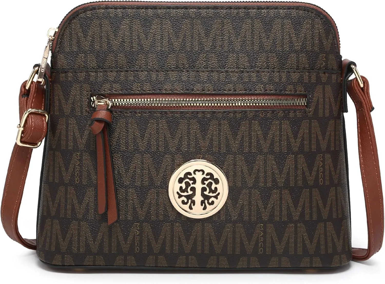 MKP COLLECTION Womens Fashion Crossbody Bag Medium Shoulder Purse with Adjustable Strap Multi Pockets for Travel Daily Use