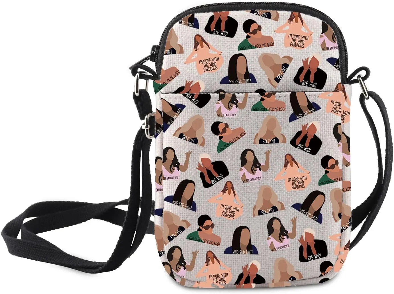 MNIGIU Funny TV Show Crossbody Bag Drama Gift TV Series Inspired Shoulder Bag Housewives Party Gift