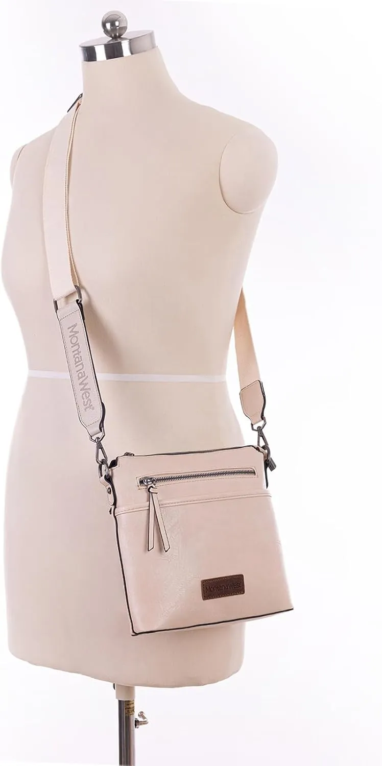 Montana West Crossbody Bag for Women Multi Pocket Cross Body Bag Purses with Guitar Strap