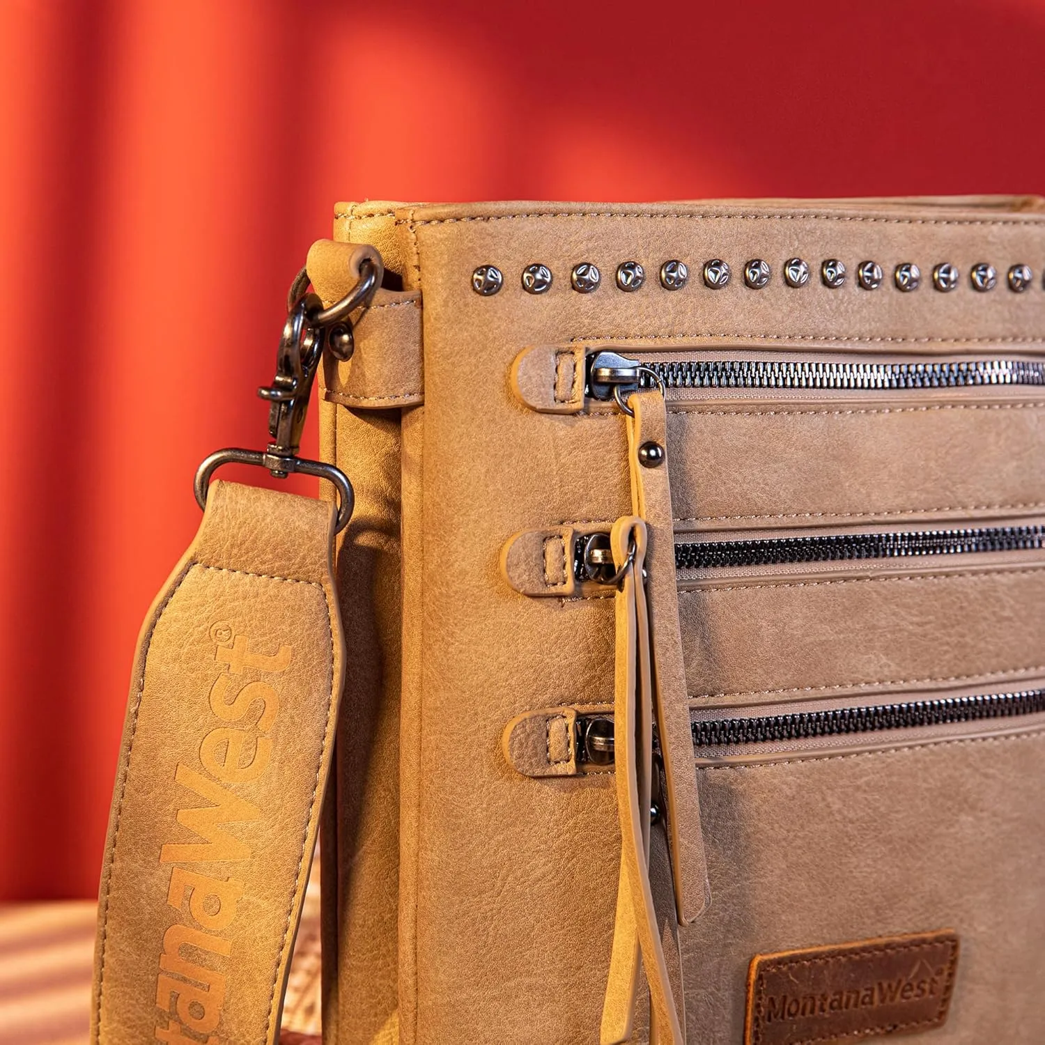 Montana West Crossbody Bags for Women Multi Pocket Cross Body Bag Purses with Guitar Strap