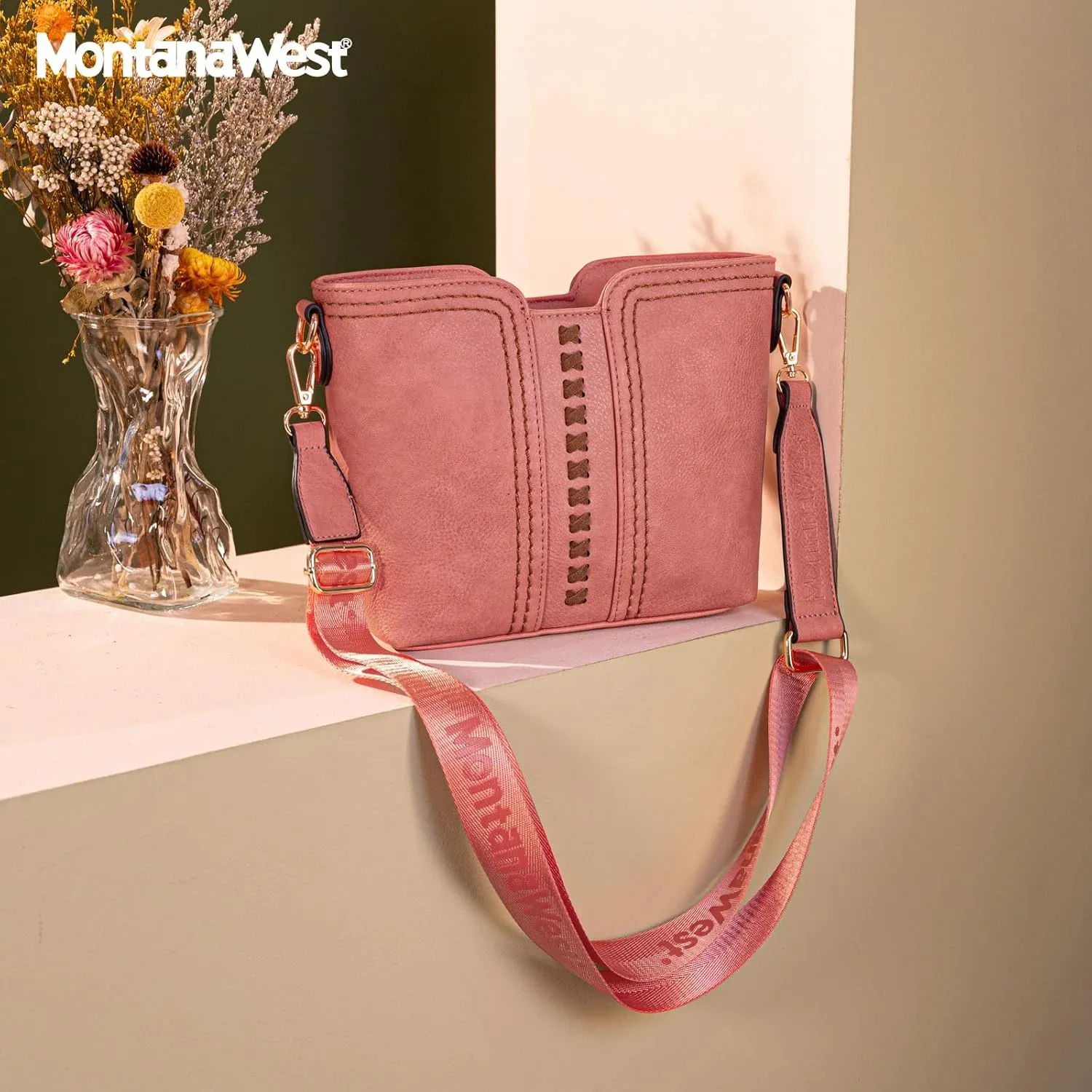 Montana West MINI Crossbody Bags for Women Cross Body Purses Shoulder Handbags with Wide Guitar Strap