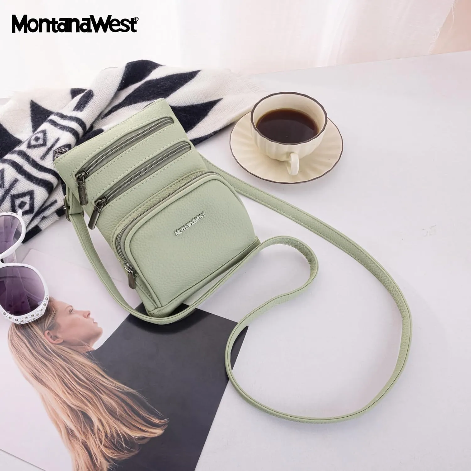 Montana West Small Crossbody Bag for Women Multi-Pocket Crossbody Purse