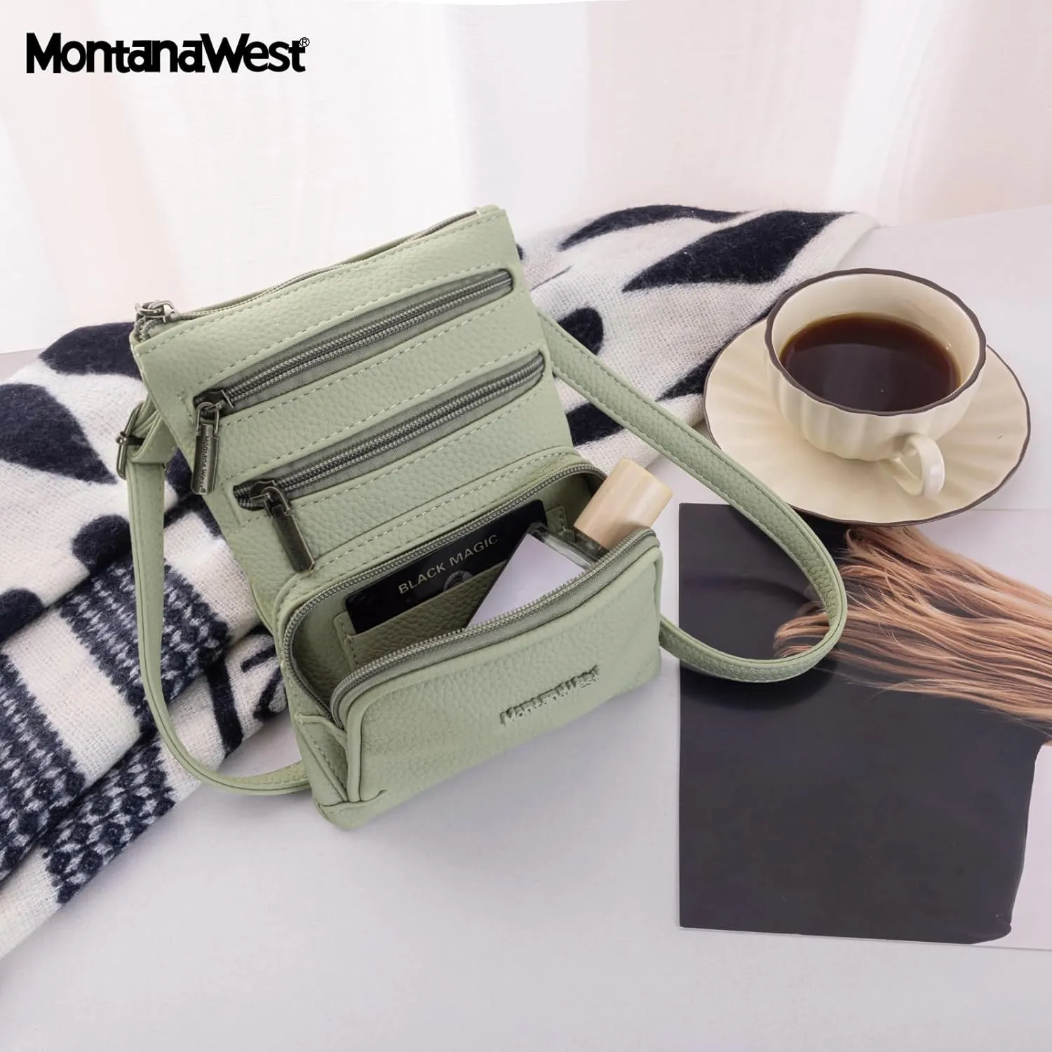 Montana West Small Crossbody Bag for Women Multi-Pocket Crossbody Purse
