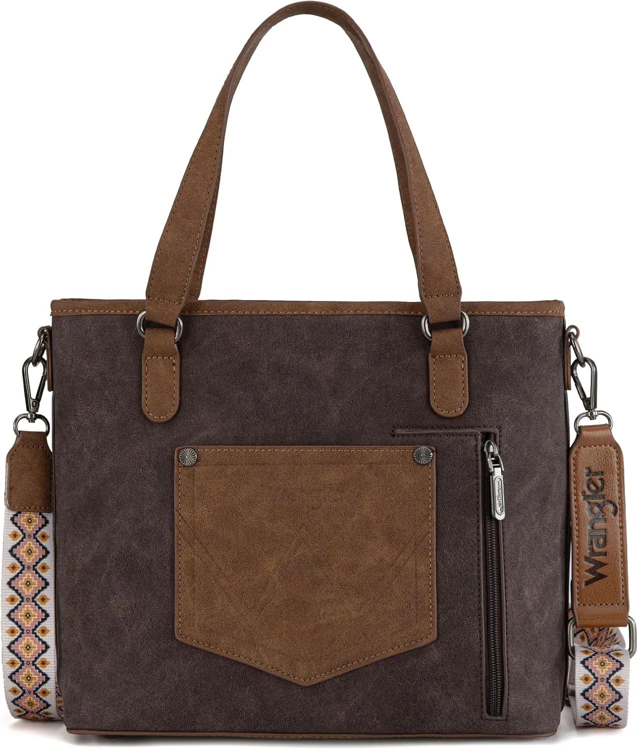 Montana West Wrangler Tote Bag for Women Aztec Handbags with Crossbody Strap