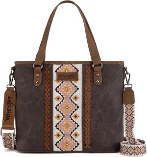 Montana West Wrangler Tote Bag for Women Aztec Handbags with Crossbody Strap