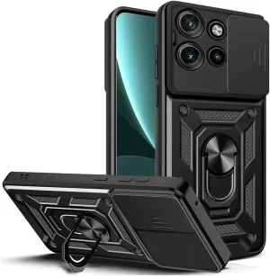 Motorola Moto G15 Case Shockproof Ring Stand Phone Camera Lens Cover