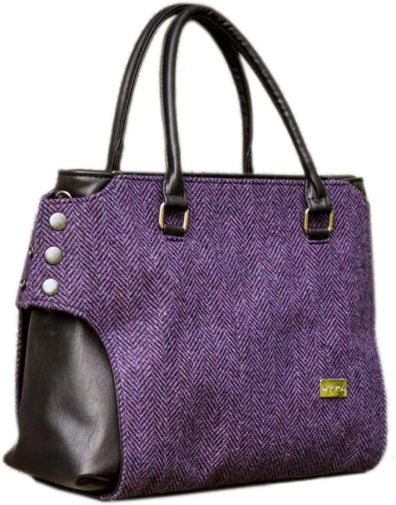 Mucros Weavers Ladies Emily Handbag, 100% Wool Tweed, Imported from Ireland, One size
