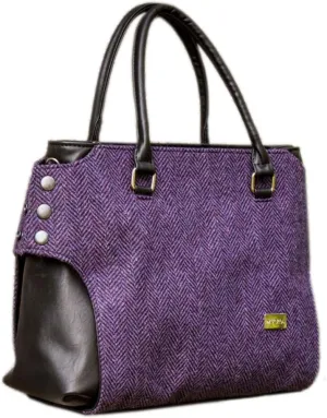 Mucros Weavers Ladies Emily Handbag, 100% Wool Tweed, Imported from Ireland, One size