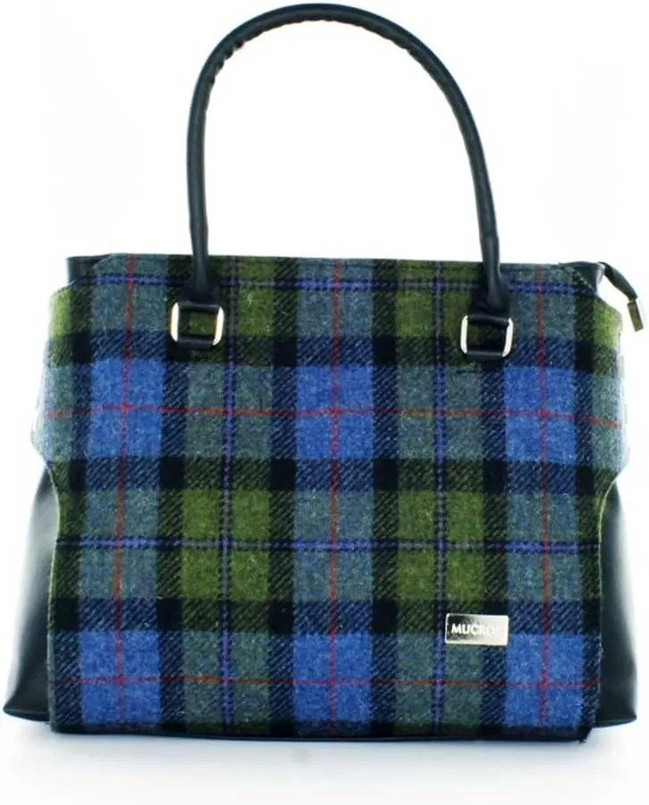 Mucros Weavers Ladies Emily Handbag, 100% Wool Tweed, Imported from Ireland, One size