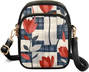 Multi Pocket PU Leather Casual Crossbody Bag for Women