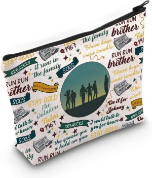 Musical Gift Musical Theater Quotes Makeup Zipper Pouch for Actor Actress (Stay Gold)