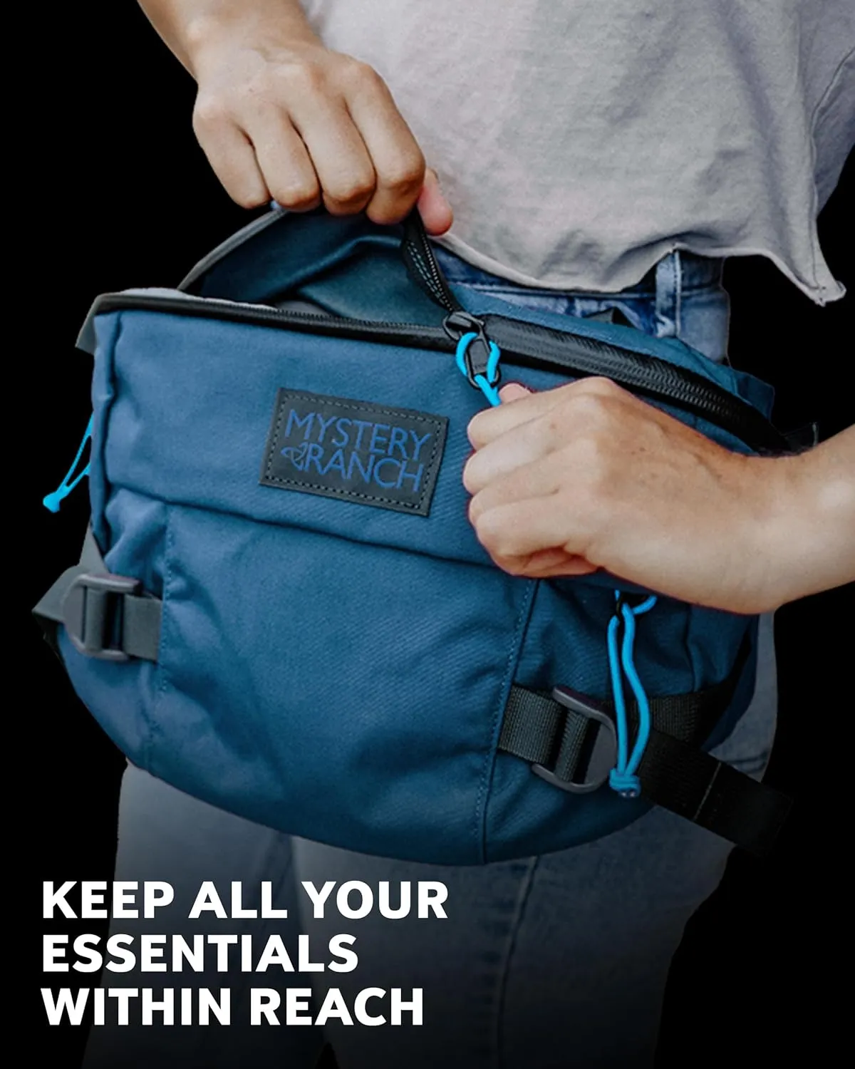 Mystery Ranch Hip Monkey Fanny Pack - Adjustable Hip or Shoulder Bag Perfect for Travel, Hiking & Everyday Carry - 8L, Limeade