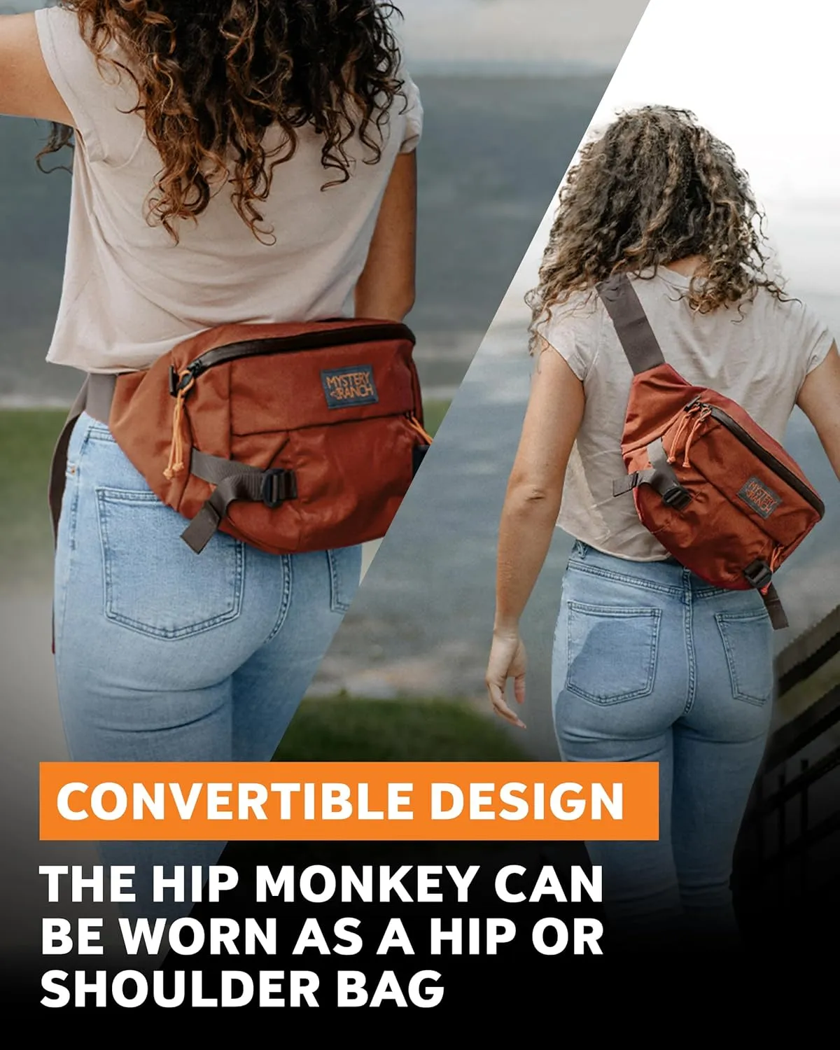 Mystery Ranch Hip Monkey Fanny Pack - Adjustable Hip or Shoulder Bag Perfect for Travel, Hiking & Everyday Carry - 8L, Limeade