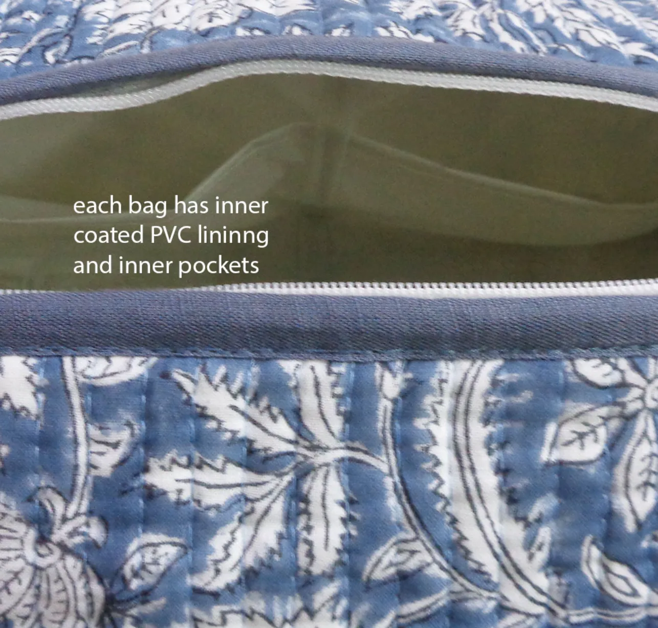 Nappy / Cosmetic Bag Set ~ Wildflower