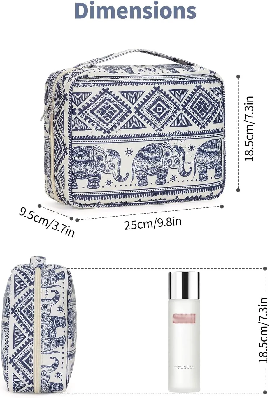 Narwey Hanging Travel Toiletry Bag Cosmetic Make up Organizer for Women and Girls Waterproof