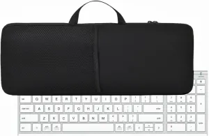 Neoprene Bluetooth Keyboard Case Compatible with iClever BK10 Bluetooth Keyboard and Mouse Set-Waterproof, Dustproof, Shockproof, Foldable & Portable Storage Bag with Handle and Mouse Pocket