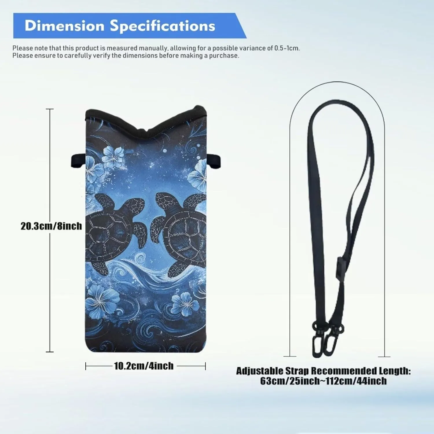 Neoprene Small Crossbody Bag with Adjustable Strap Water-Resistant Portable Cellphone Pouch for Travel, Outings