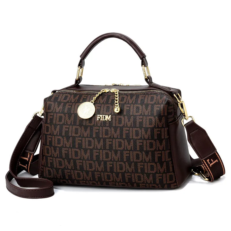 New Women's Textured Printed Simple Pillow Bags