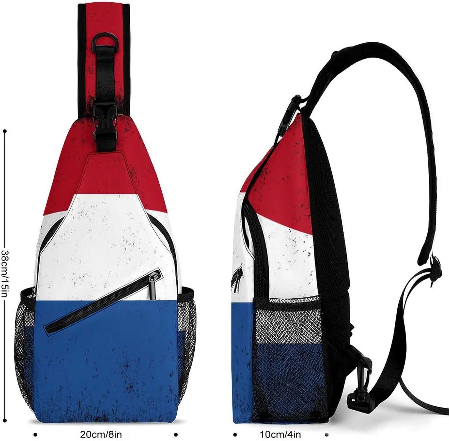 New Zealand Flag Vintage Sling Bag Crossbody Chest Bag Shoulder Bag For Travel Hiking Cycling Camping