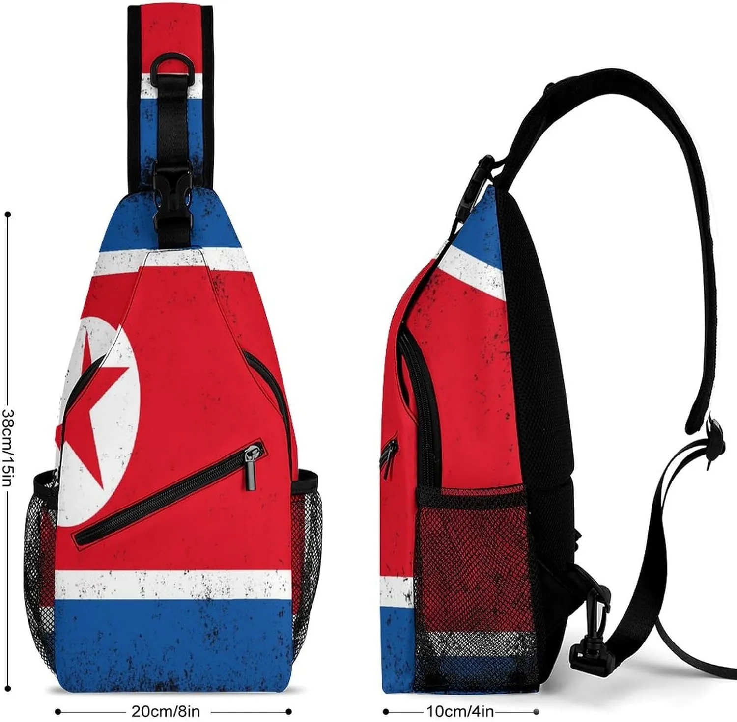 New Zealand Flag Vintage Sling Bag Crossbody Chest Bag Shoulder Bag For Travel Hiking Cycling Camping