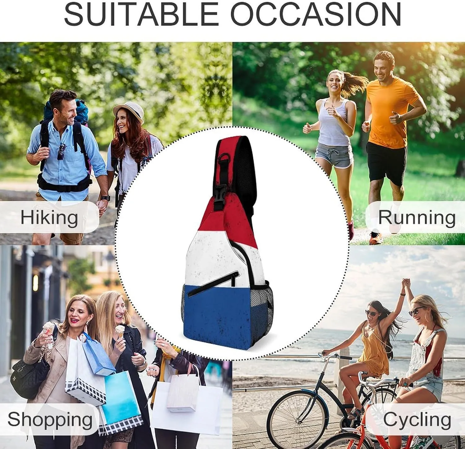 New Zealand Flag Vintage Sling Bag Crossbody Chest Bag Shoulder Bag For Travel Hiking Cycling Camping