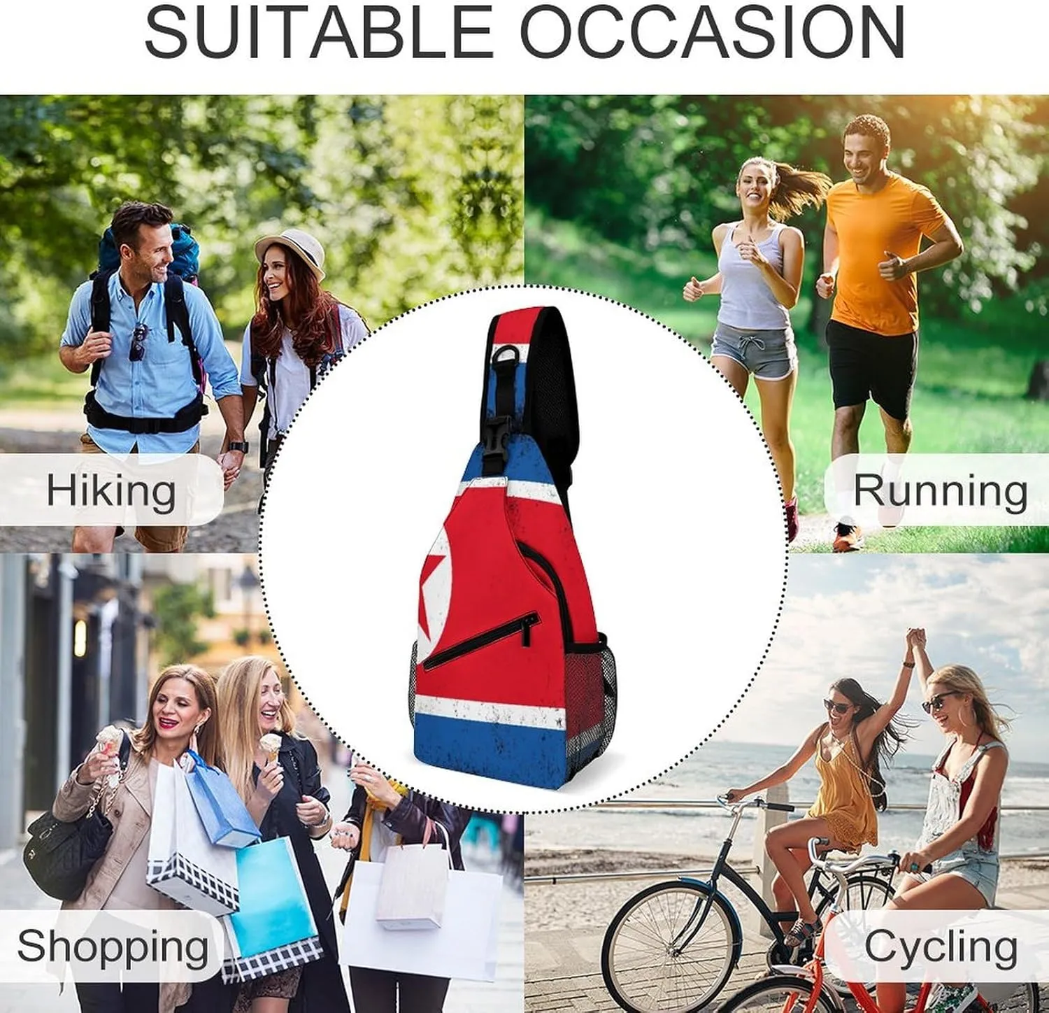 New Zealand Flag Vintage Sling Bag Crossbody Chest Bag Shoulder Bag For Travel Hiking Cycling Camping