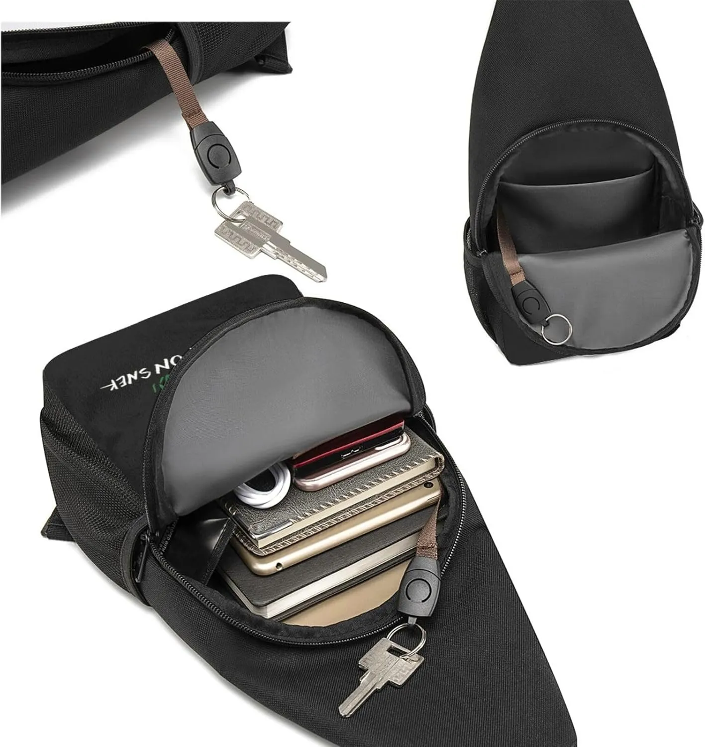 No Step On Snek,Casual one-shoulder crossbody chest bag, fashionable crossbody chest bag
