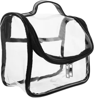 NOLITOY Women's Travel Toiletry Bag Pvc Cosmetic Bag Portable Makeup Organizer Zipper for Travel