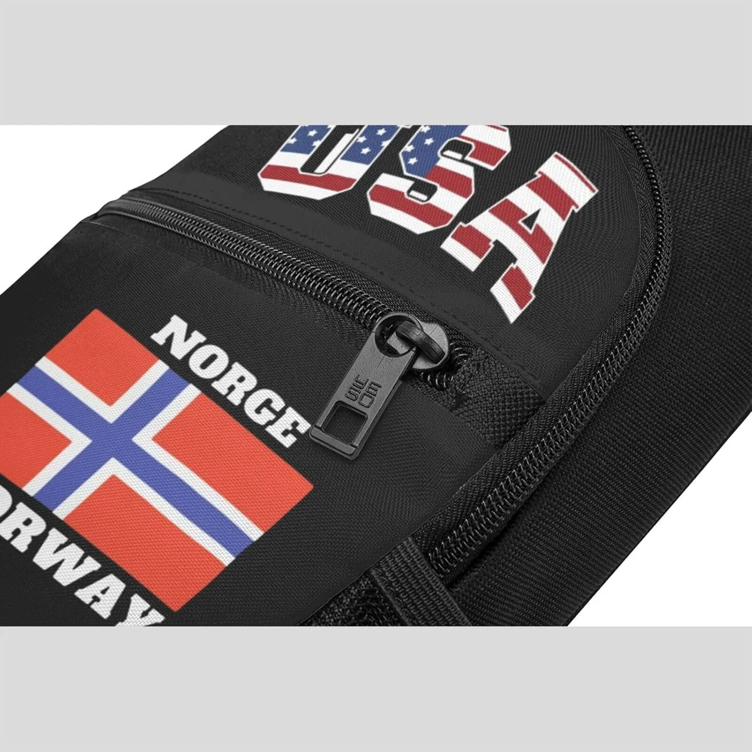 Norge Norway Flag,Casual one-shoulder crossbody chest bag, fashionable crossbody chest bag