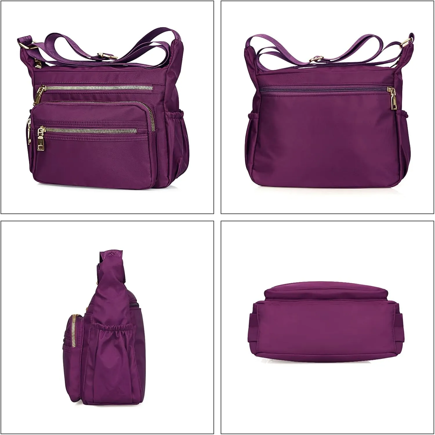 NOTAG Nylon Crossbody Bags for Women Small Waterproof Cross Body Handbag Mutilpockets Shoulder Bags Lightweight Travel Purses