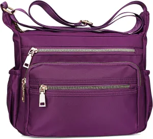 NOTAG Nylon Crossbody Bags for Women Small Waterproof Cross Body Handbag Mutilpockets Shoulder Bags Lightweight Travel Purses